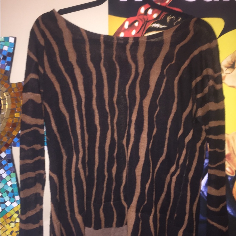 LOFT Boatneck printed sweater